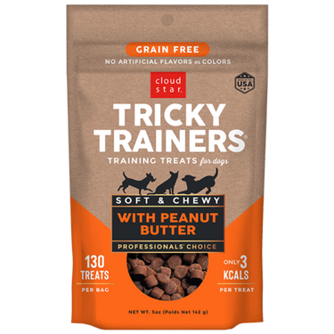 Cloud Star Tricky Trainers Soft & Chewy with Peanut Butter Dog Training Treats